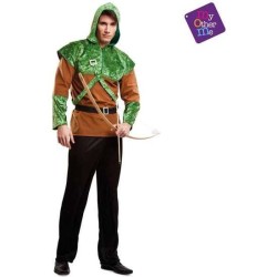 DISFRAZ ARQUERO ML HOMBRE (CHAQUETA Y CAPUCHA, PANTALÓN, CINTURÓN Y BANDOLERA) - Teknashop Ltd