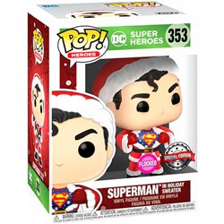 SET FIGURA POP & TEE DC COMICS SUPERMAN EXCLUSIVE FLOCKED - Teknashop Ltd