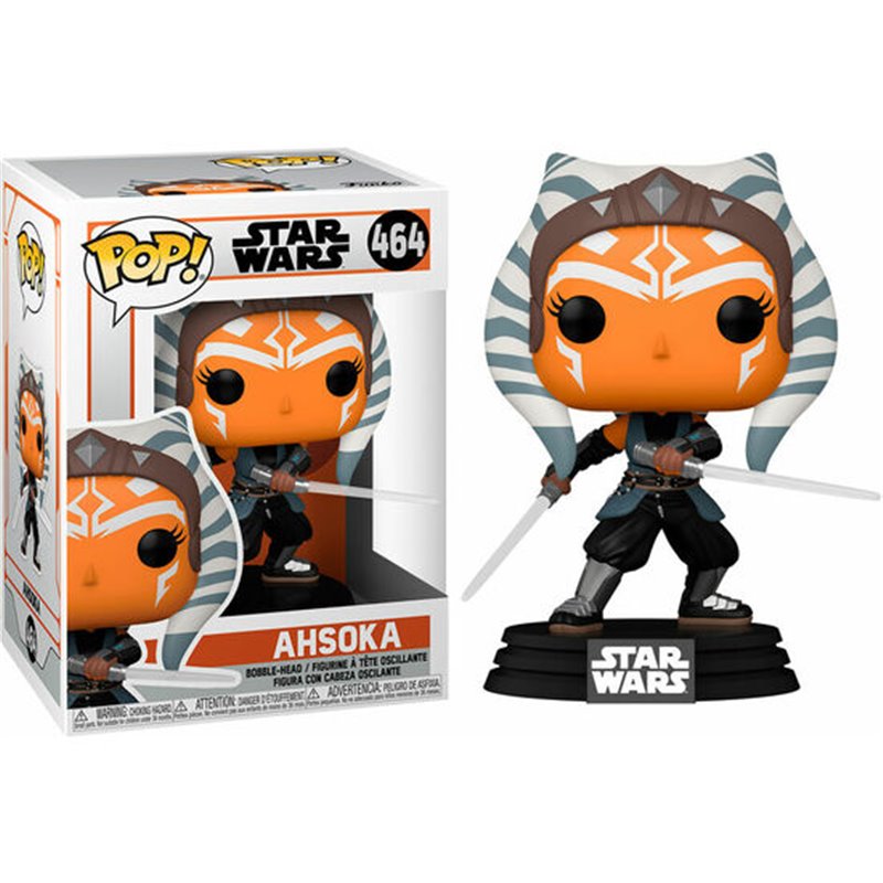 FIGURA POP STAR WARS MANDALORIAN AHSOKA WITH SABERS - Teknashop Ltd