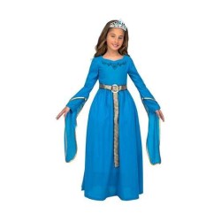 DISFRAZ PRINCESA MEDIEVAL AZUL TALLA 5-6 Y - Teknashop Ltd