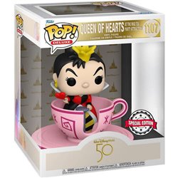 FIGURA POP WALT DISNEY WORLD 50TH QUEEN OF HEARTS AT MAD TEA PARTY EXCLUSIVE - Teknashop Ltd