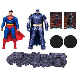 FIGURAS SUPERMAN + ARMORED BATMAN MULTIVERSE DC COMICS 18CM - Teknashop Ltd