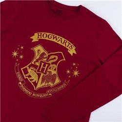 PIJAMA LARGO SINGLE JERSEY HARRY POTTER DARK RED - Teknashop Ltd