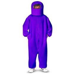 DISFRAZ AMONG US IMPOSTOR PURPLE XL (ESCAFANDRA Y TRAJE CON CREMALLERA Y BOLSILLOS) - Teknashop Ltd