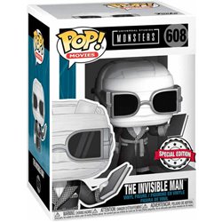 FIGURA POP UNIVERSAL MONSTERS INVISIBLE MAN BLACK AND WHITE EXCLUSIVE - Teknashop Ltd