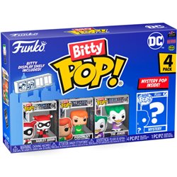 BLISTER 4 FIGURAS BITTY POP DC COMICS HARLEY QUINN - Teknashop Ltd