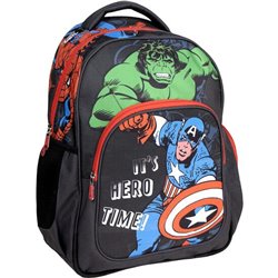 MOCHILA ESCOLAR MEDIANA 42 CM AVENGERS BLACK - Teknashop Ltd