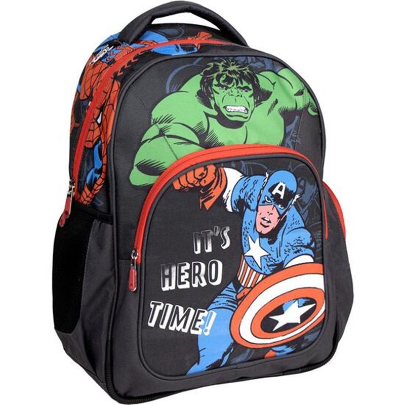 MOCHILA ESCOLAR MEDIANA 42 CM AVENGERS BLACK - Teknashop Ltd