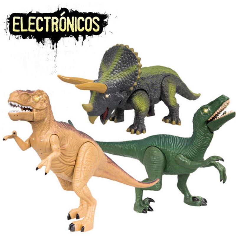 PACK 11 DINOSAURIOS LUCES Y SONIDO SURTIDO - Teknashop Ltd