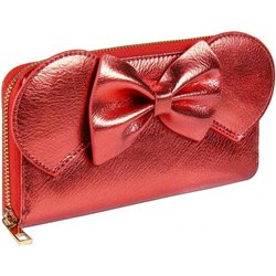 CARTERA TARJETERO POLIPIEL MINNIE - ROJO - Teknashop Ltd