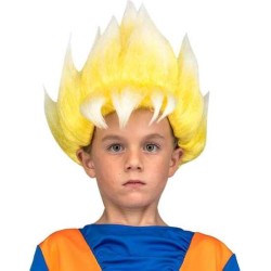 PELUCA INFANTIL SAYAN GOKU TALLA ÚNICA - Teknashop Ltd