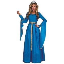 DISFRAZ PRINCESA MEDIEVAL AZUL TALLA M-L - Teknashop Ltd