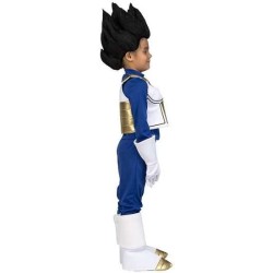 DISFRAZ VEGETA CON CAMISA, CHALECO, PANTALONES, GUANTES Y CUBREBOTAS TALLA 5-6 AÑOS - Teknashop Ltd