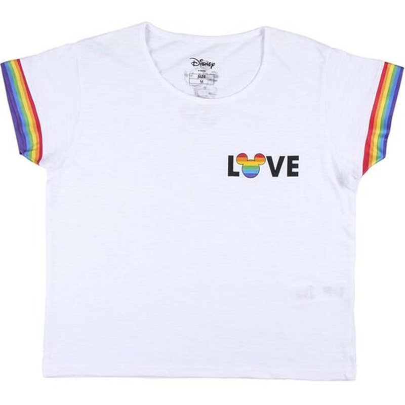 CAMISETA CORTA PUNTO SINGLE JERSEY DISNEY PRIDE BLANCA - Teknashop Ltd