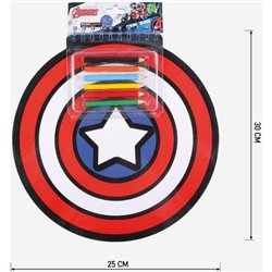 LIBRETA COLORES AVENGERS CAPITAN AMERICA RED - Teknashop Ltd