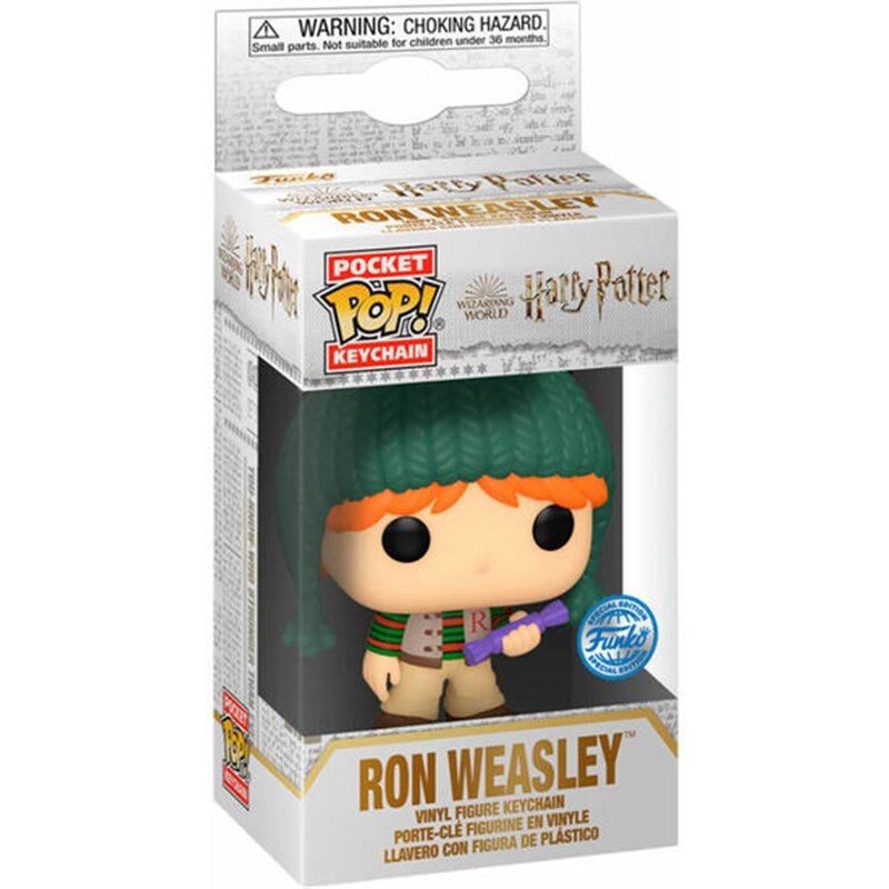 LLAVERO POCKET POP HARRY POTTER HOLIDAY RON EXCLUSIVE - Teknashop Ltd