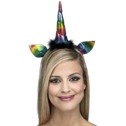 DIADEMA UNICORNIO ARCO IRIS TALLA ÚNICA - Teknashop Ltd