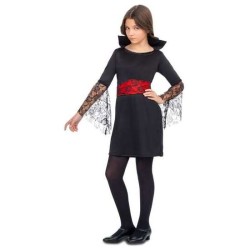 DISFRAZ VAMPIRESA ENCAJE 5-6 AÑOS (VESTIDO Y FAJÍN) - Teknashop Ltd