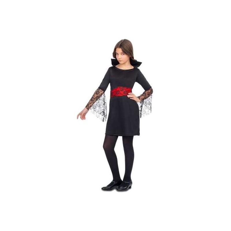 DISFRAZ VAMPIRESA ENCAJE 5-6 AÑOS (VESTIDO Y FAJÍN) - Teknashop Ltd