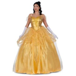 DISFRAZ PRINCESA BELLA ENCANTADA M (VESTIDO, GUANTES Y ENAGUAS) - Teknashop Ltd