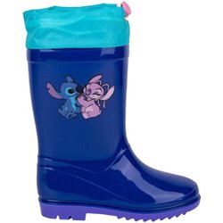 BOTAS LLUVIA PVC STITCH BLUE - Teknashop Ltd