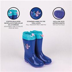 BOTAS LLUVIA PVC STITCH BLUE - Teknashop Ltd