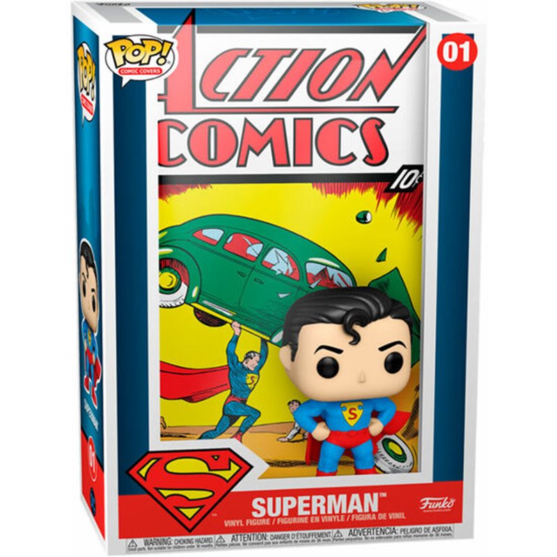 FIGURA POP COMIC COVER DC SUPERMAN ACTION COMIC - Teknashop Ltd