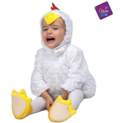 DISFRAZ POLLITO BLANCO PELUCHE 5-6 AÑOS (VESTIDO, GORRO Y PATUCOS) - Teknashop Ltd