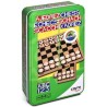 JUEGO AJEDREZ DE MADERA EN CAJA DE METAL 12X19,5X5CM - Teknashop Ltd