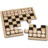 JUEGO AJEDREZ DE MADERA EN CAJA DE METAL 12X19,5X5CM - Teknashop Ltd