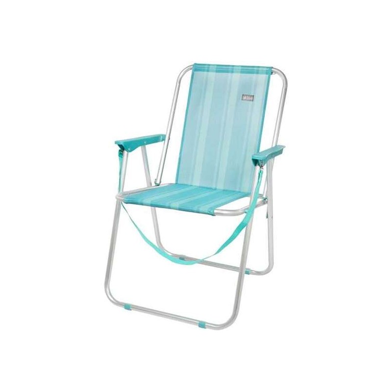 SILLA PLAYA ALUMINIO PLEGABLE FIJA MEDITERRAN 53X44X76 CM - Teknashop Ltd