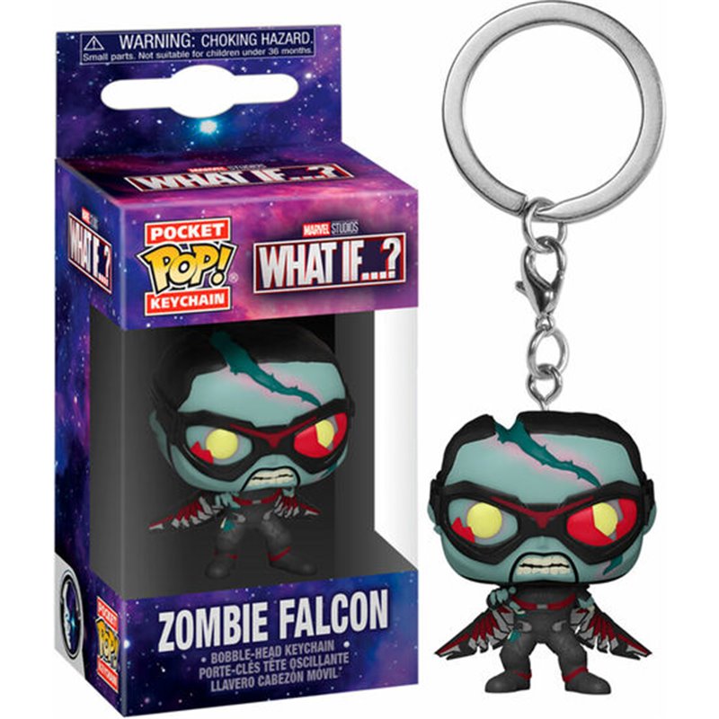 LLAVERO POCKET POP MARVEL WHAT IF ZOMBIE FALCON - Teknashop Ltd