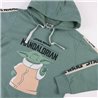 SUDADERA CON CAPUCHA COTTON BRUSHED THE MANDALORIAN GREEN - Teknashop Ltd