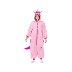 DISFRAZ UNICORNIO ROSA ADULT BIG (KIGURUMI CON CAPUCHA Y COLA) - Teknashop Ltd