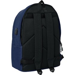 MOCHILA DOBLE PARA PORTATIL 15,6"+USB MUNICH BASICOS "MARINO" - Teknashop Ltd