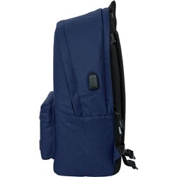 MOCHILA DOBLE PARA PORTATIL 15,6"+USB MUNICH BASICOS "MARINO" - Teknashop Ltd