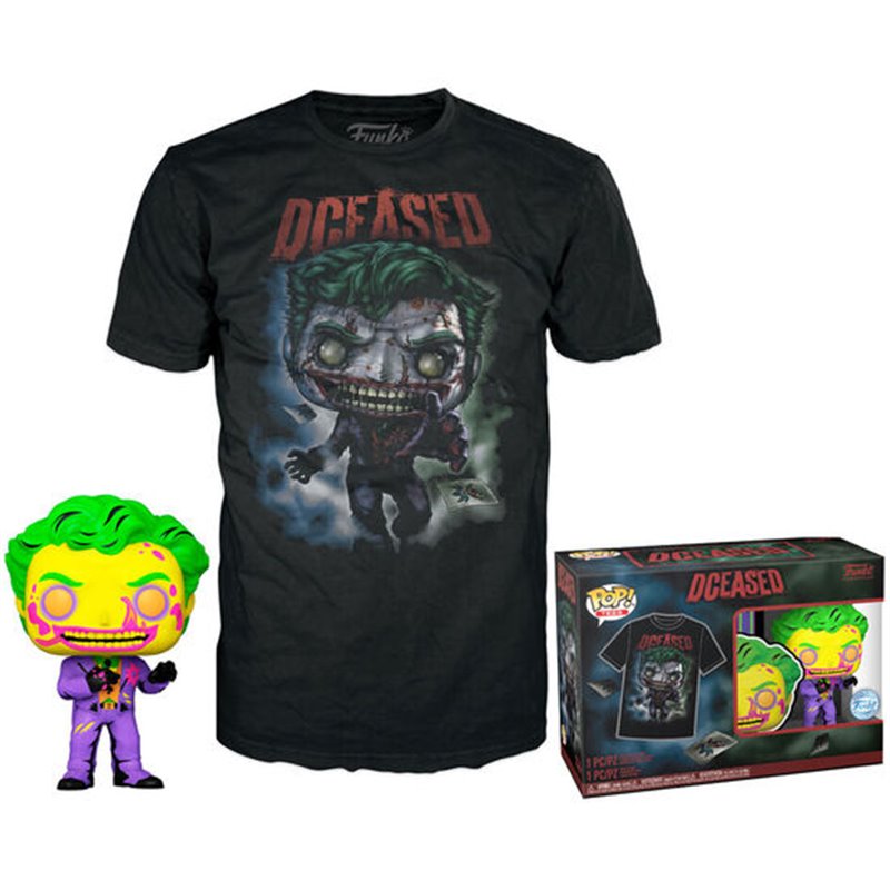 SET FIGURA POP & TEE DC COMICS JOKER - Teknashop Ltd