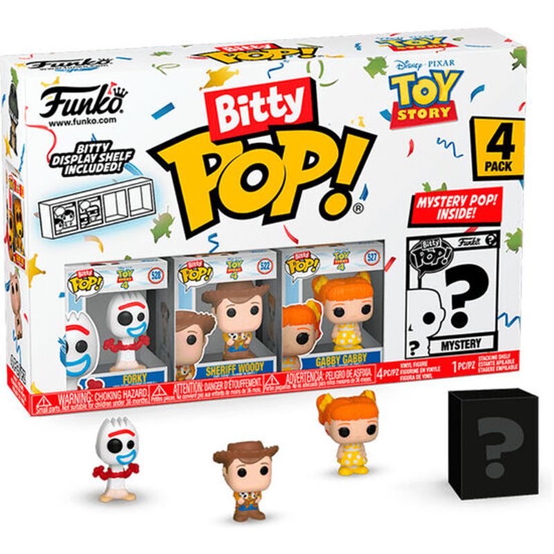 BLISTER 4 FIGURAS BITTY POP DISNEY TOY STORY FORKY - Teknashop Ltd