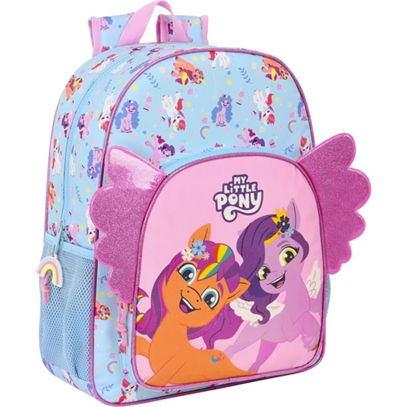 MOCHILA DE 33 CM ADAPT.CARRO MY LITTLE PONY "WILD & FREE" - Teknashop Ltd