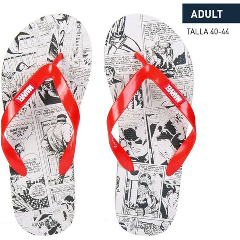 CHANCLAS PREMIUM MARVEL GRAY - Teknashop Ltd