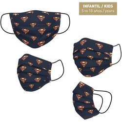 MASCARILLA HIGIÉNICA REUTILIZABLE HOMOLOGADA SUPERMAN - AZUL - Teknashop Ltd