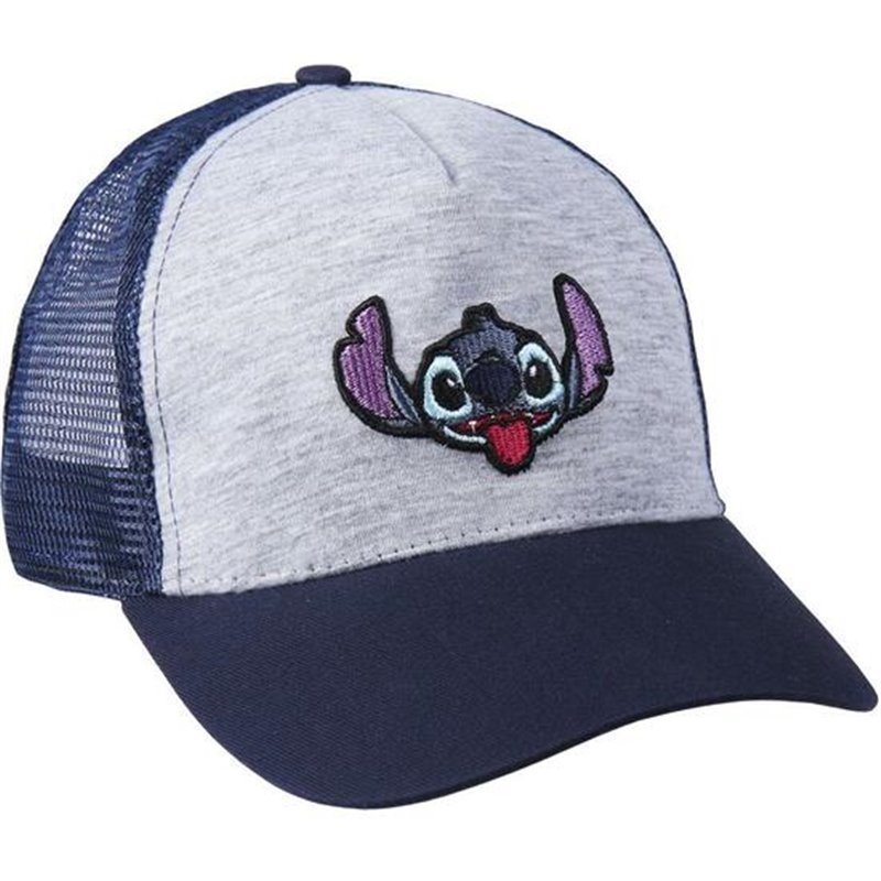 GORRA VISERA CURVA BORDADO STITCH GRAY - Teknashop Ltd