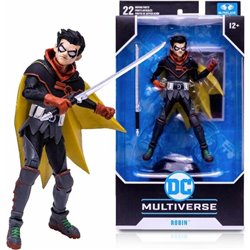 FIGURA ROBIN DAMIAN WAYNE MULTIVERSE DC COMICS 18CM - Teknashop Ltd