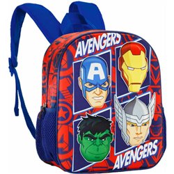 MOCHILA 3D THE FOUR VENGADORES AVENGERS MARVEL 31CM - Teknashop Ltd