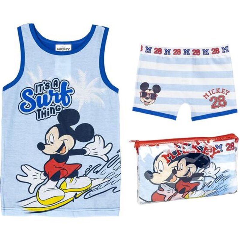 PIJAMA TIRANTES SINGLE JERSEY NECESER MICKEY - Teknashop Ltd