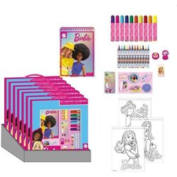 CONJUNTO DE PAPELERÍA COLOREABLE BARBIE 30.0 X 30.0 X 2.5 CM - Teknashop Ltd