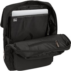 MOCHILA CON SOLAPA PORTATIL 13,3+USB SAFTA BUSINESS "BLACK" - Teknashop Ltd