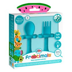 SET PRIMERA CUCHARA Y TENEDOR MELANY MELEPHANT FROOTIMALS - Teknashop Ltd