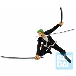 FIGURA ICHIBANSHO RORONOA ZORO FILM RED MORE BEAT ONE PIECE 11CM - Teknashop Ltd