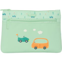 PORTATODO GDE. 2 CREM. FÁCIL LIMPIEZA SAFTA PREESCOLAR "COCHES" - Teknashop Ltd